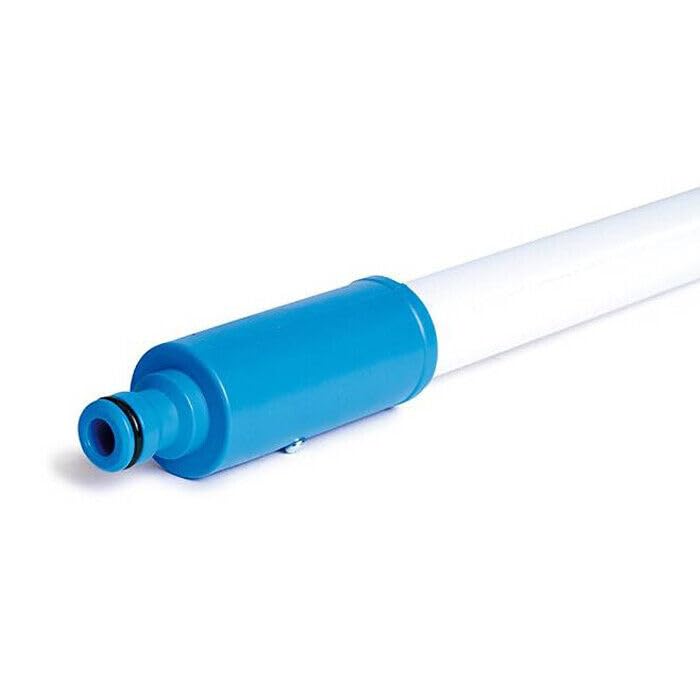 Spazzolone per Lavaggio Pannelli Fotovoltaici, Scopa Telescopica Antigraffio per Pannelli Solari, Spazzola in Nylon, Asta con Tubo ad Innesto Rapido Allungabile Fino a 1.88 Metri, Spazzola 24x10 cm