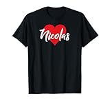 T-shirt innovant pour tous ceux qui aiment Nicolas Cadeau unique pour la Saint-Valentin, un anniversaire, Noël, un cadeau pour une nouvelle mère pour l'annonce de la fête du nom du bébé