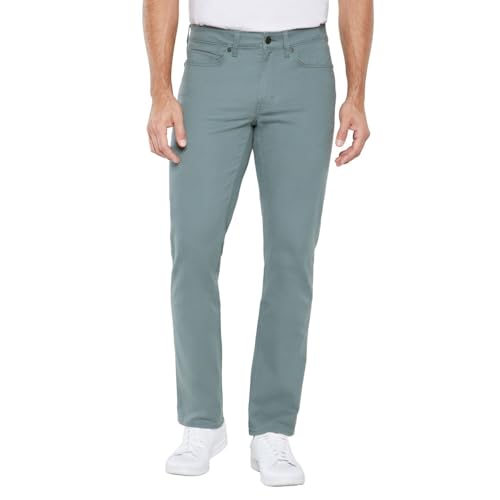 Image of GAP Mens Pants, Lightweight Slim Fit 5-Pocket Cotton Twill Mens Casual Pants - Blue 32W X 30L