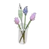 Photo Gallery pawwjoy statuetta di fiori in vetro con vaso, fiori artificiali, decorazione per ufficio e casa, bouquet, regalo, statuette da collezione per fidanzata, mamma, lavanda Photo Gallery pawwjoy statuetta di fiori in vetro con vaso, fiori artificiali, decorazione per ufficio e casa, bouquet, regalo, statuette da collezione per fidanzata, mamma, lavanda