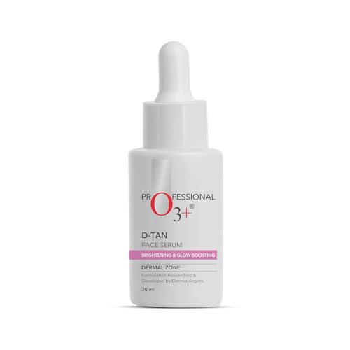 O3+ D-Tan Face Serum with Niacinamide, Glycolic Acid & Mulberry Extract for Tan Removal, Skin Brightening & Glow | Reduces Pigmentation & Dark Spots | 30ml