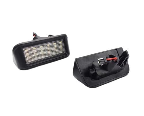 Lámparas matrícula LED para Citroen Jumpy de 2 piezas con iluminación blanca