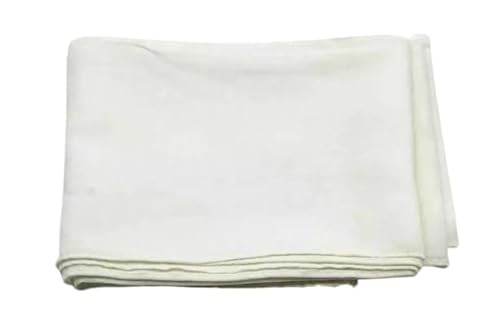 BishtHub Fashion Women's Pure Cotton Saree Fall Fabric For Pleates Draping- Pack Of 1 -(White)