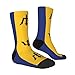 XZDZDX Flag of Barbados Polyester Mid-Calf Socks 2 Black-2 for Unisex - Skin-Friendly Elastic Fashion Crew Socks
