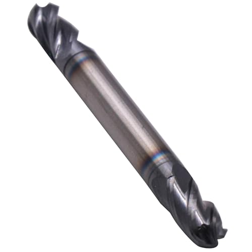 Image of BestParts 1 /4 inch Solid Carbide Ball Nose End Mill - Double End - AlTiN Coated, 4 Flute, 30 Degree Helix, 1 /4 inch Cutting Diameter, 1 /4 inch Shank Diameter, 1 /2 inch Length of Cut, 2-1 /2 inch Overall Length