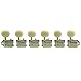 6 IN LINE INDIVIDUAL KLUSON NICKEL/PLASTIC BUTTON
