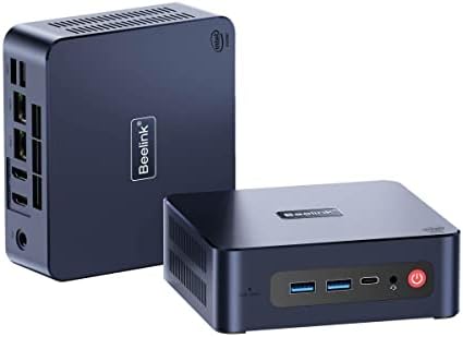Beelink U59 PRO Mini PC with N5105 Processor, 8G DDR4 500G SSD Mini Desktop PC, 2.4G/5G WiFi, BT4.0, Dual HDMI, Dual Ethernet LAN Business W11 Pro Mini Computer