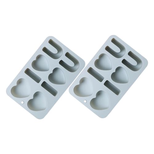 CIYODO 2Piezas Silicona Para Pastel De San Valentín Para Chocolate y Repostería Resistente Altas Para Cocina
