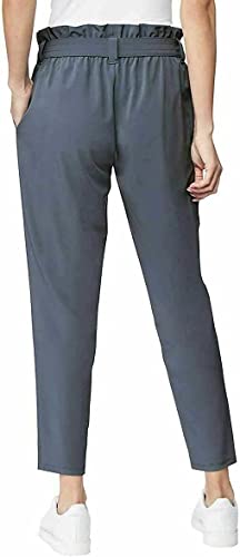 32 Degrees Ladies' Tie Front Stretch Ankle Length Pants (Medium, Grisaille)3