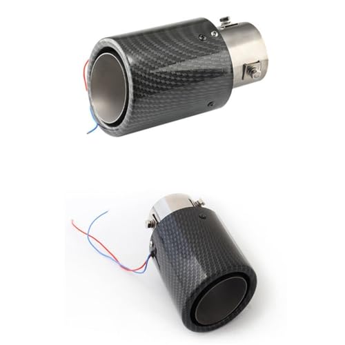 Silenciador de escape universal coche deportivo modificado con luz 3