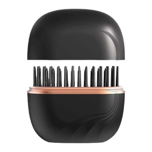 Brosse à lisser cheveux sans fil avec peigne chauffant en céramique pour coiffage rapide