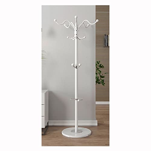 Porte-manteau autoportant en métal robuste et socle en marbre véritable de luxe