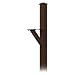 Salsbury Industries 4825BRZ In-Ground Mounted Post Modern Decorative Mailbox, Bronze