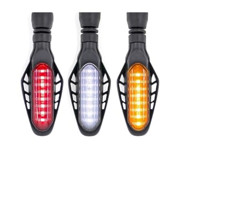 Feu arrière clignotant LED universel 12V avec frein et DRL pour moto