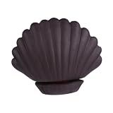 FOYTOKI Tazza di Moxibustione Portatile in Argilla Viola a Forma di Conchiglia per Massaggio Viso e Testa Strumento di Moxibustione per Uso Domestico Nero