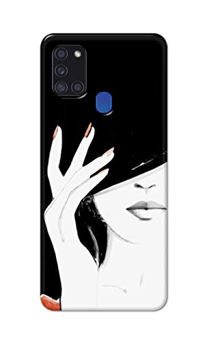 Image of PRINTFIDAA Photo of Beautiful Girl Hard Back Cover for Samsung Galaxy A21S, SM-A217F / DS, SM-A217M / DS, SM-A217F / DSN Back Cover -(P6) KAT1005