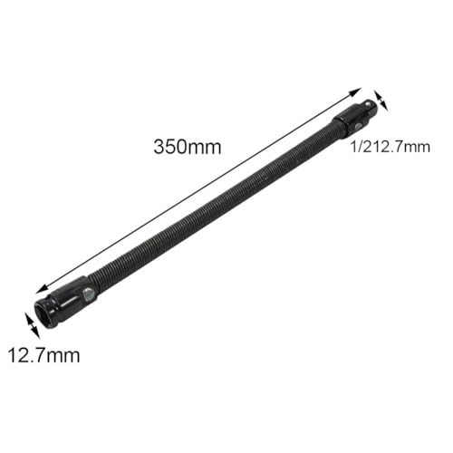 Image of AASONS 1 /2inch Square Drive Flexible Long Socket Extension Ratchet, Flexible Extension Bar Rod, Bendable Elastic Joint Head Post Connecting Link, Shaft Drive Adapter Bit Holder 350mm Impact Wrench
