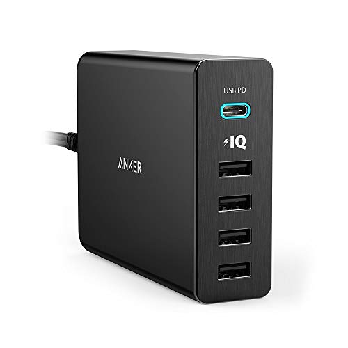 Preisvergleich Produktbild Anker PowerPort+ 5 Innenraum Schwarz Ladegerät für Mobiltelefone (Innen, Netz, schwarz)