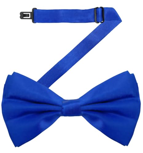 Image of MDSTYLE Bow Ties for Men Pre-Tied Adjustable - Classic Men's Bow Tie - Tuxedo Wedding Formal Bowtie Solid Color Bowties