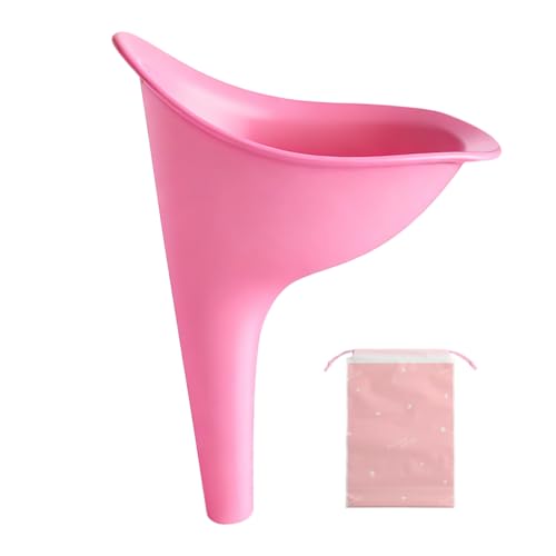 PEAPIN Female Urinal for Women - Portable Female Urination Device with Storage Bag Reusable Standing Up Urine Funnel for Travel & Outdoor No Leak Shewee for Camping Hiking Festival Essentials