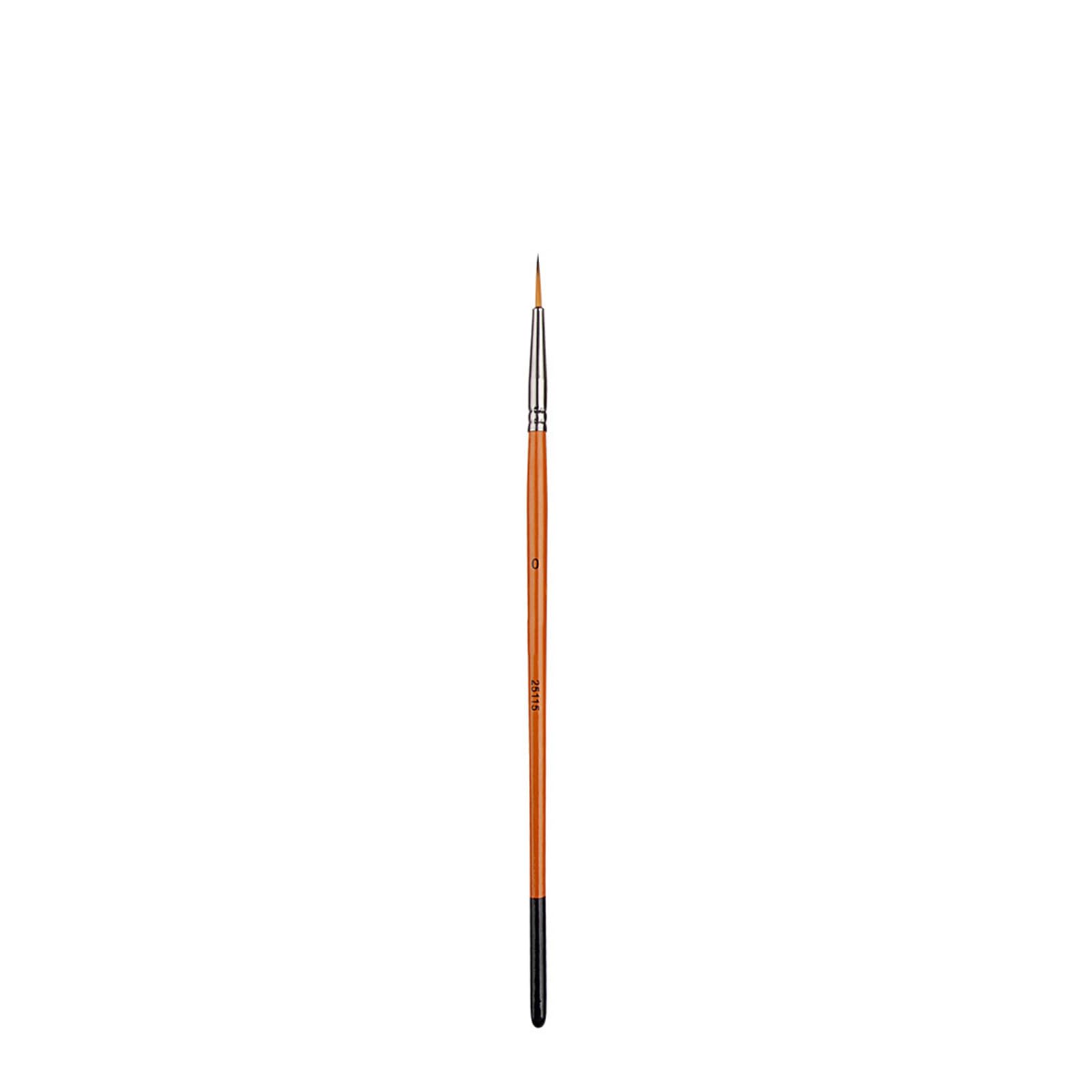 Rbrmhm 14 Wood Handle Fine Detail Paint Brush For Acrylic Watercolor Gouache Oil Face Body Painting Nylon Bristles Paint Brush