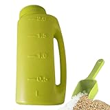 Ice Melt Spreader | 2L Heavy-Duty Garden Distributor - Snow Salt Dispenser | for Fertilizer Sand Gravel Rock Grass Lawn Driveway Sidewalk