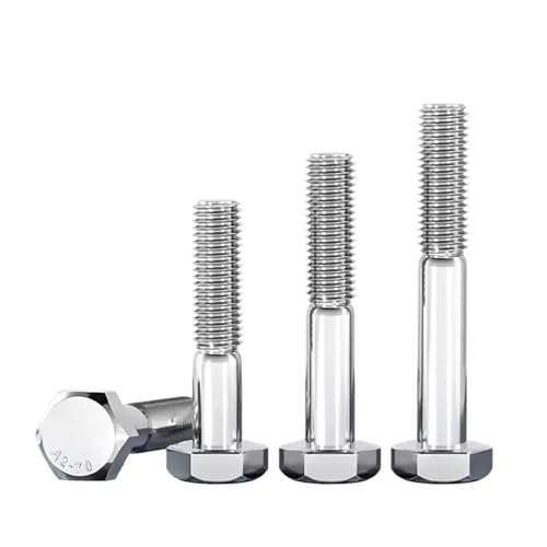 VirtuWard M10 外六角頭ネジ 半ねじ 10mm x 35 100 130 140 240 300 mm 半歯六角ボルト 304 ステンレススチール(M10x300mm 2pcs)