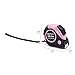 Amazon Basics Retractable Tape Measure with Metric and SAE Measurements, 16ft/5m, Belt Clip, Readable, Pink