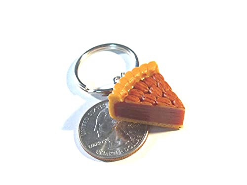 Pecan Pie Slice Keychain - Tiny Food Jewelry #TOP5
