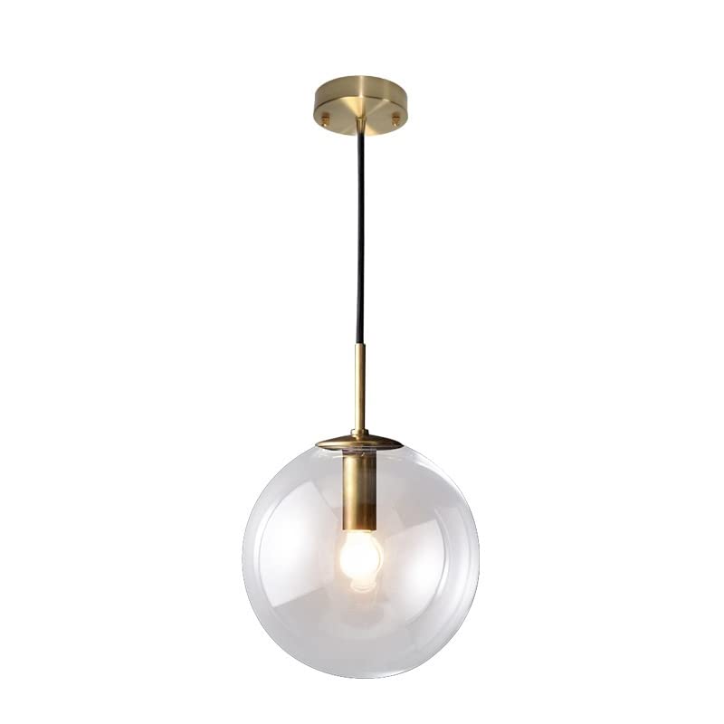 MMRTDJDR Przemysłowy retro loft szklany światło wiszące światło, mosiężne wyposażenie lampy z żyrandolami z klaster