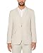 Cubavera Men's Easy Care Linen Blend Jacket, Khaki, Medium