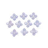 Cuentas de flores, 20 conectores de flores rojas y rosas para aretes, collares, tocados, perlas, acrílico, accesorios para hacer joyas (FJ071-2)