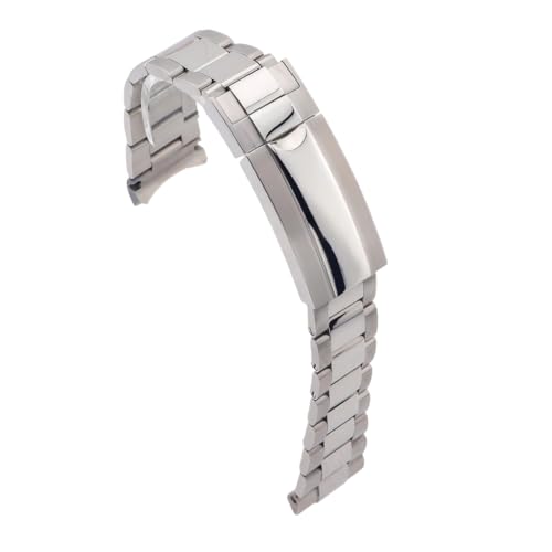 Bracelet de montre acier inox 20mm remplacement sangle extrémité incurvée