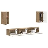 【Détails et Dimensions】 L'ensemble de meubles TV consiste en un meuble principal de 30 x 31 x 60 cm et deux autres meubles mesurant chacun 60 x 31 x 29,5 cm. Ces dimensions se prêtent à divers formats de pièce, permettant une disposition optimisée pour des configurations de divertissement, tout en conservant le minimalisme indispensable aux environnements modernes.