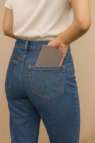 Image of Eco Friendly Coffee Husk Mini Pocket Jotter Ruled - 64 Bleed-Resistant FSC Certified lined I Ideal for Students and Professionals (10, Charcoal Grey)