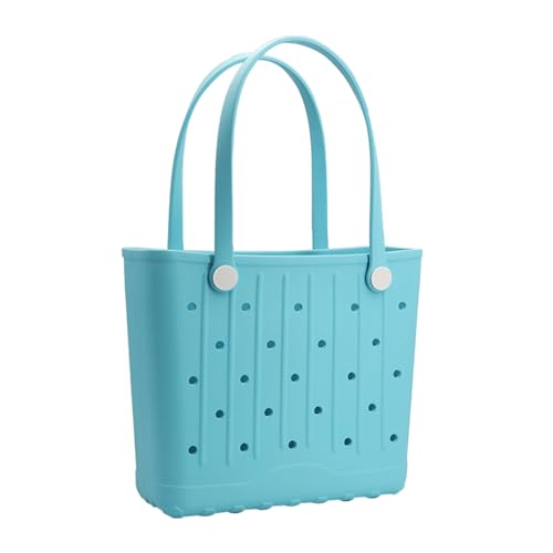 Rubber Beach Bags Large & Medium Durable Waterproof Unisex EVA Tote for Pool Camping, Sandproof Travel Storage Organizer2