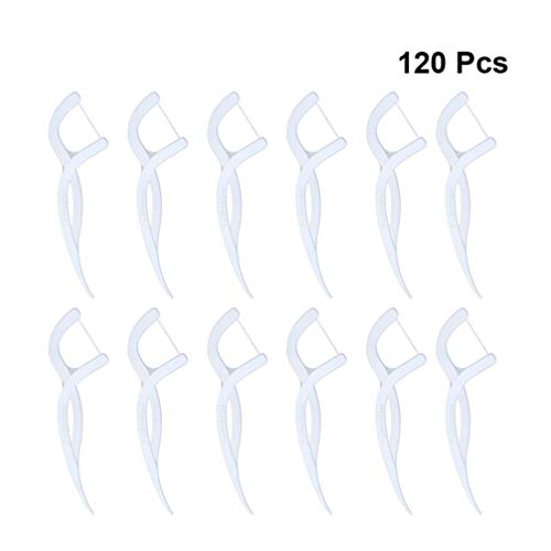 Palhetas profissionais de fio dental EXCEART 120 peças palitos de dentes para viagem em hotel famili