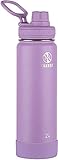 Takeya Spout Stainless Steel Bottle, 24 oz, Lilac