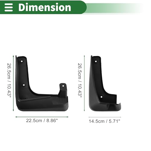 Image of Motoforti Mud Flaps Splash Guards Mud Guards for Hyundai Tucson 2017-2020 W /Mount Accessories