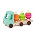 B. toys- Stack & Roll Fruit Truck- Sort & Stack Toy â€“ Wooden Truck & 9 Stackable Fruit Pieces â€“ Orange, Pear, Strawberry Slices â€“ Learning Toys for Toddlers, Kids â€“ 18 Months +