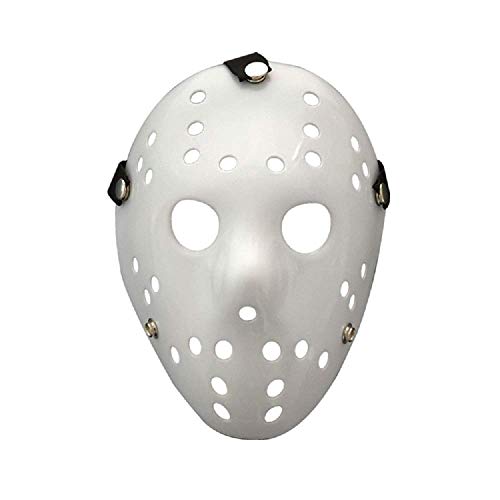 Halloween Full Face Mask 2 Pack DIY White Jason Mask Dance Cosplay Masquerade Party Mask Prop Horror Hockey
