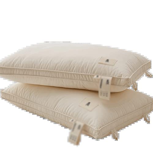 DYHWAC Almohada Tridimensional de algodón, núcleo de Almohada de algodón Crudo, núcleo de Almohada, un par de especialistas en Dormir for el hogar