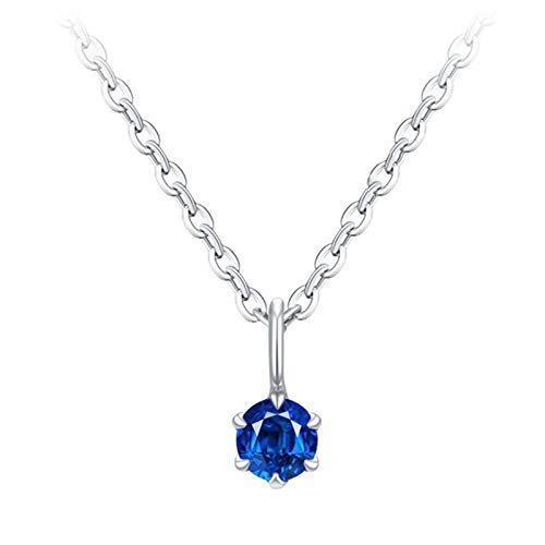 Collier en or 18 carats et rubis véritable 0.1 CT avec pendentif 4 griffes raffinement intemporel