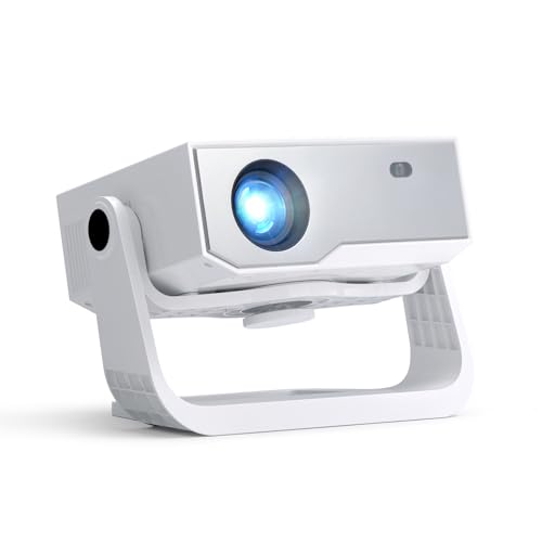 Image of Projector with WiFi 6 and Bluetooth 5.2-17000L Native 1080P, Outdoor Projector with Screen, Movie Projector Compatible with HDMI/USB. Stick.