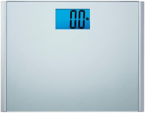 Eat Smart Precision Plus Digital Bathroom Scale with Ultra-Wide Platform, 440 lb Capacity, Bath Scale for Body Weight, Grey