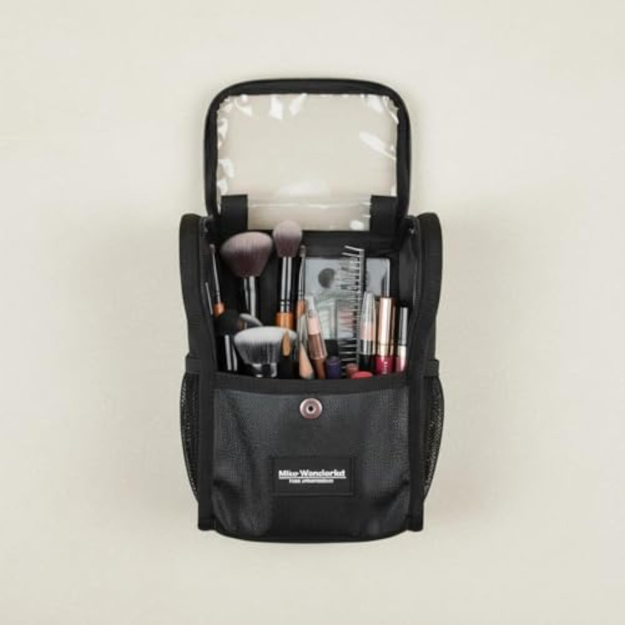 Removable Dividers Makeup Artist Waist Bag with Clear Top