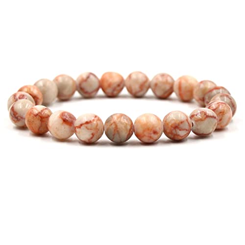 Perles de pierre naturelles œil de tigre 8 mm et couronne royale pour bracelet élégant de 20cm