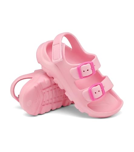 Image of Boys Girls Toddler Little Kid Sandals Buckle Adjustable Water Sandal With Hook Loop Back Strap(Toddler 5-Little Kid 12)