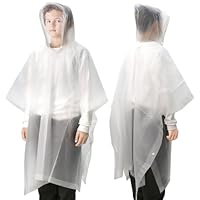 ANYOO Rain Poncho Kids Waterproof Raincoats for Boys Girls, 2 Pack Lightweight PEVA Rain Cape with Large Hood fit Kid Height 100-150cm