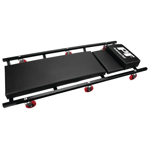 Image of Performance Tool W85005 40-Inch 6-Caster Rolling Shop Creeper with Adjustable Cushioned Headrest